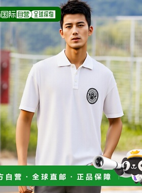 香港直邮BALMAIN 男士T恤 EH1GC026BC94GAB SS2025 白色 Polo Shi