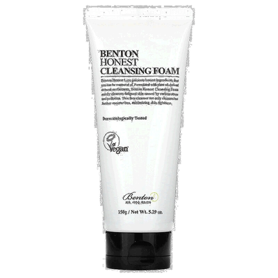 香港直邮Benton,Honest 洁面泡沫，5.29 盎司（150 克）正品保湿
