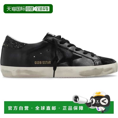韩国直邮GOLDEN GOOSE Superstar 黑色女式运动鞋 GWF00101 F0034