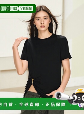 香港直邮VERSACE 女士T恤 10204611A148181B000 AW2025 黑色