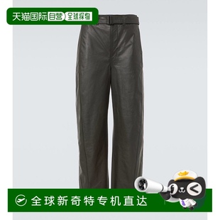 扭曲束带皮革阔腿裤 1小时内可退 男士 香港直邮潮奢 004 Lemaire