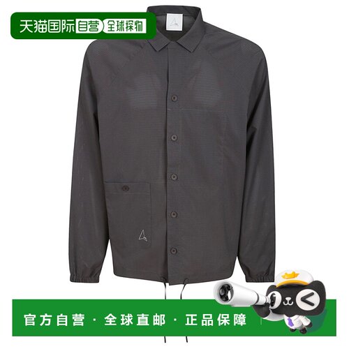 香港直邮Roa 男士T恤 RBMW065FA47GRY0012 SS2024 灰色 Perforate