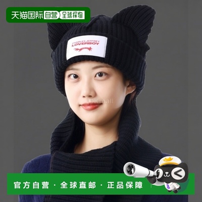 韩国直邮CHARLES JEFFREY LOVERBOY 粗耳朵毛线帽围巾 (041130202
