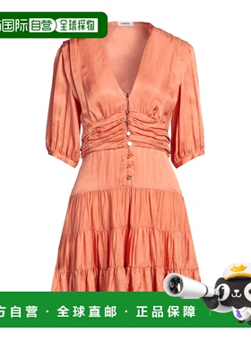 1h可退 香港直邮Sandro 女士 短款连衣裙 orange橙色 舒适时尚