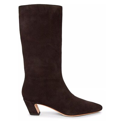 美国直邮Loeffler Randall Cleo 麂皮弧形跟时装靴 女鞋