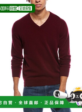 自营Mette Cashmere V-Neck Sweater - Red 毛衣美国直发奥莱