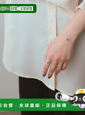 1h可退 日本直邮agete 阿卡朵 女士银饰马赛克欧泊/石英手链 春季