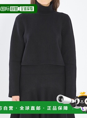 香港直邮Alaia 女士 短款羊绒针织套头衫针织衫 AA9G0072K115B