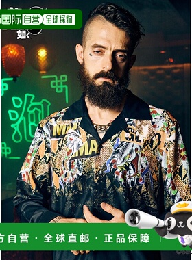 1h可退 日本直邮glamb 龙如Goro Majima宽松休闲衬衫 GB0324/LD04