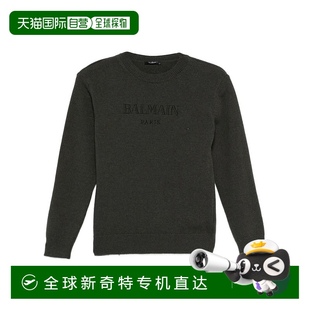 BX9P60Z3294762NE 1h可退 香港直郵BALMAIN 男童衛(wèi)衣 黑色 AW2025