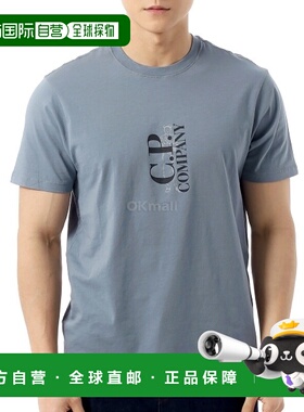 韩国直邮CP COMPANY 30/1 球衣垂直徽标 T 恤 (18CMTS138A 005100