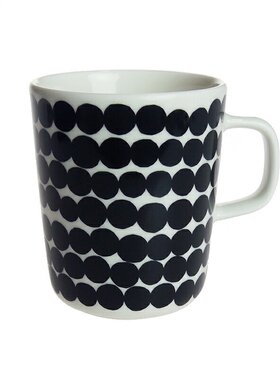 日本Marimekko SIIRTOLAPUUTARHA 咖啡杯 WH/BK 063296-190