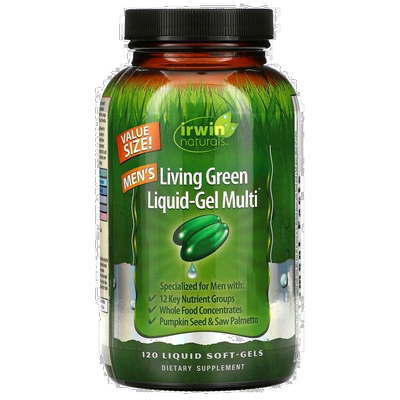 香港直发Irwin Naturals含锯棕榈改善平衡提高皮肤稳定性120粒