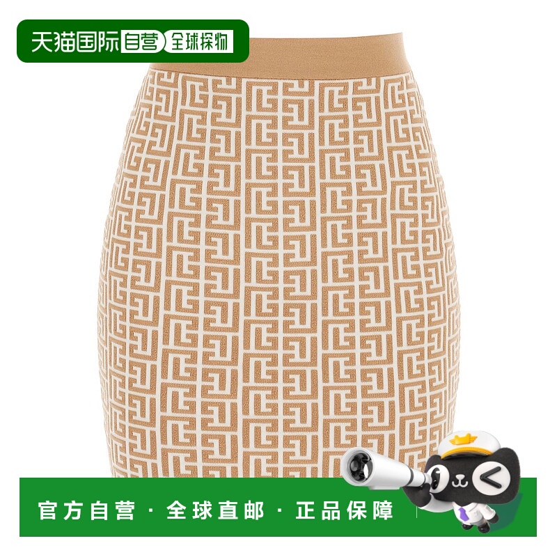 香港直邮BALMAIN 女士半身裙 AF0LB005KB02GMX