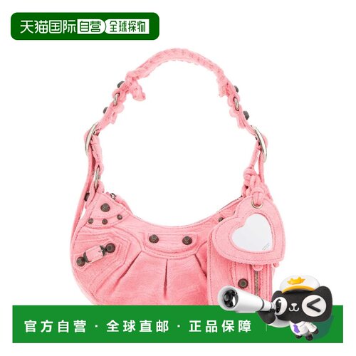 香港直邮BALENCIAGA 女士斜挎包 6713092AAFO5812 AW2023 粉红色