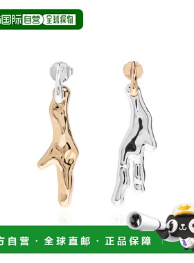 香港直邮TORY BURCH 女士耳饰 1711190960 AW2025 银色 Asymmetri