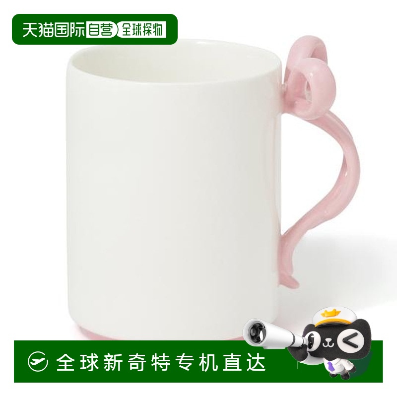 1h可退 日本直邮Francfranc 丝带马克杯 粉色微波炉杯子