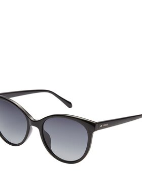 【美国奥莱】直发 Fossil 女士 Rileigh 圆形太阳镜 - 黑色