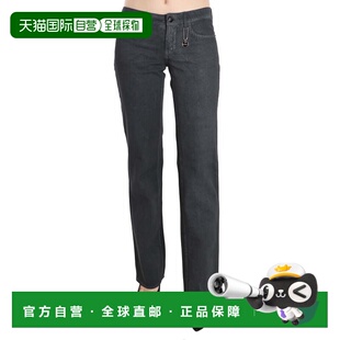 自营Costume National Low Waist Straight blue Pants Women's J