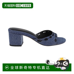 藍色 自營 美國奧萊直發 Suede高跟涼鞋 Camille AGENCE