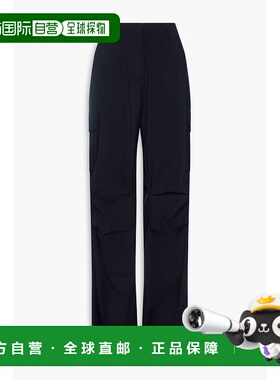 1h可退 香港直邮Coperni 女士 绉纱工装裤 COPP40106CBLACK