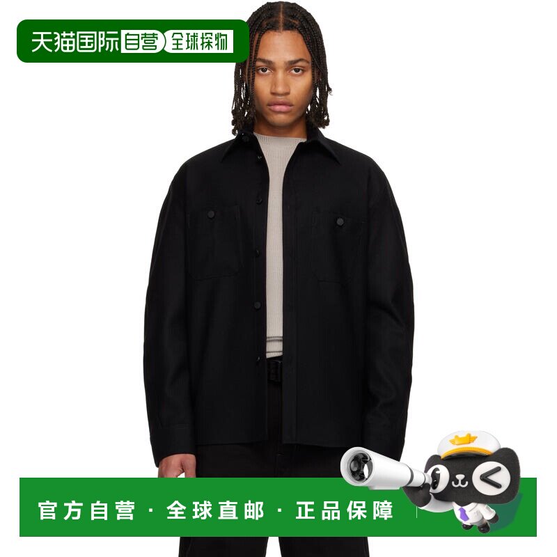 1h可退 香港直邮Givenchy 纪梵希 男士 黑色 Couture Seam 衬衫 B
