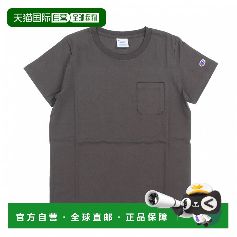 日本直邮champion-冠军女子短袖T恤短袖口袋T新款球衣