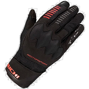 【日本直邮】RsTaichi BoltAIR手套 春夏通气拉伸触屏 黑/红M RST