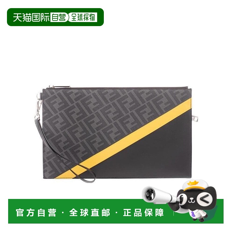 香港直邮Fendi 经典logo印花手拿包 7N0110A9XS