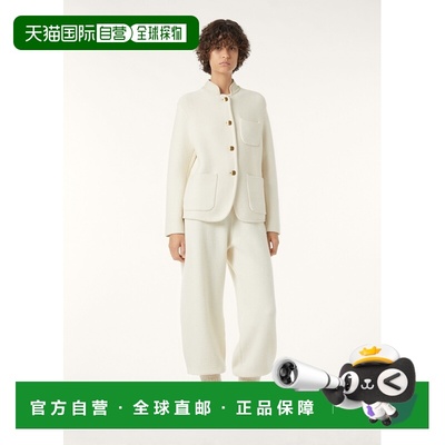 自营欧洲直邮Loro Piana 女士白色羊绒夹克