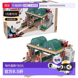 趣味玩具摆件HBJ82 Mattel美泰托马斯火车进站套装 日本直邮