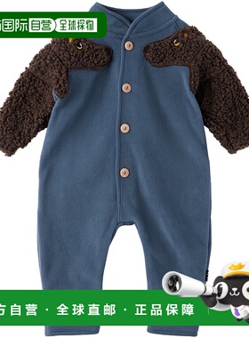 1h可退 香港直邮Molo 女童 海军蓝 & 棕色 Udo 婴儿连身裤童装 5W