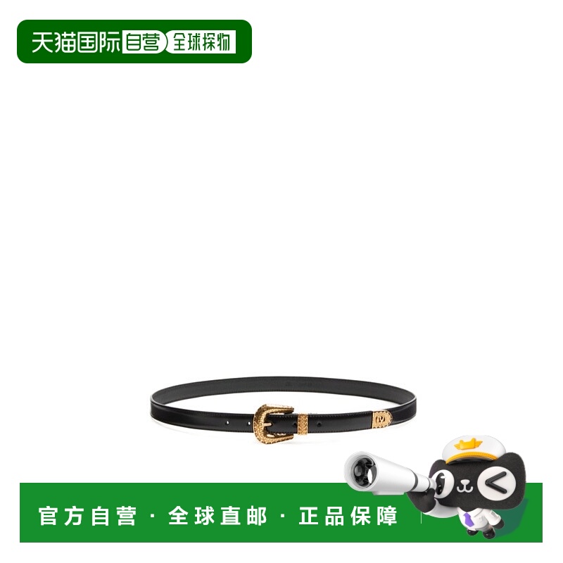 1h可退 香港直邮VALENTINO 男士腰带 YT0SQ9QBH0NO CO 黑色 VLOGO