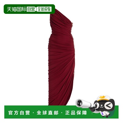 香港直邮CAROLINA HERRERA 女士 单肩褶皱针织连衣裙连衣裙