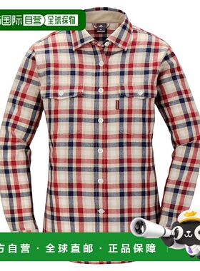 日潮跑腿Montbell蒙贝欧 女款美利奴羊毛越野格纹衬衫 BTSI XS 11