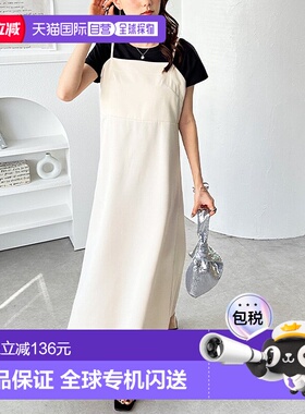 日本直邮GeeRA 背带设计吊带连衣裙 [R04609EW14065]长裙背带裙