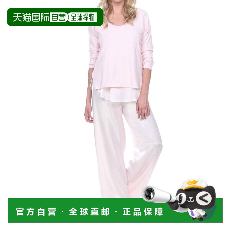 自营pj harlowFrankie Rib Long Sleeve V-Neck With Side Slits