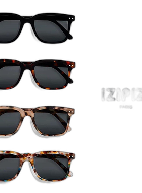 日本直邮IZIPIZI 太阳镜 SUN #L 灰色镜片 黑玳瑁 浅玳瑁 蓝玳瑁