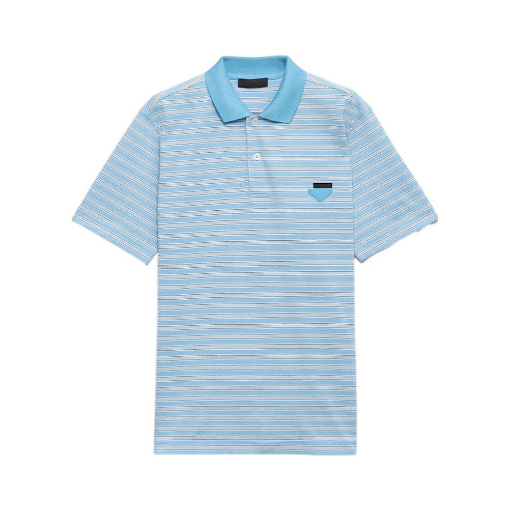 PRADA 男士T恤 UJN76517KSSWMOF014E AW2025 蓝色