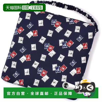 【日本直邮】LAURA ASHLEY 女孩椅垫 时尚绗缝坐垫 邮票（海军蓝