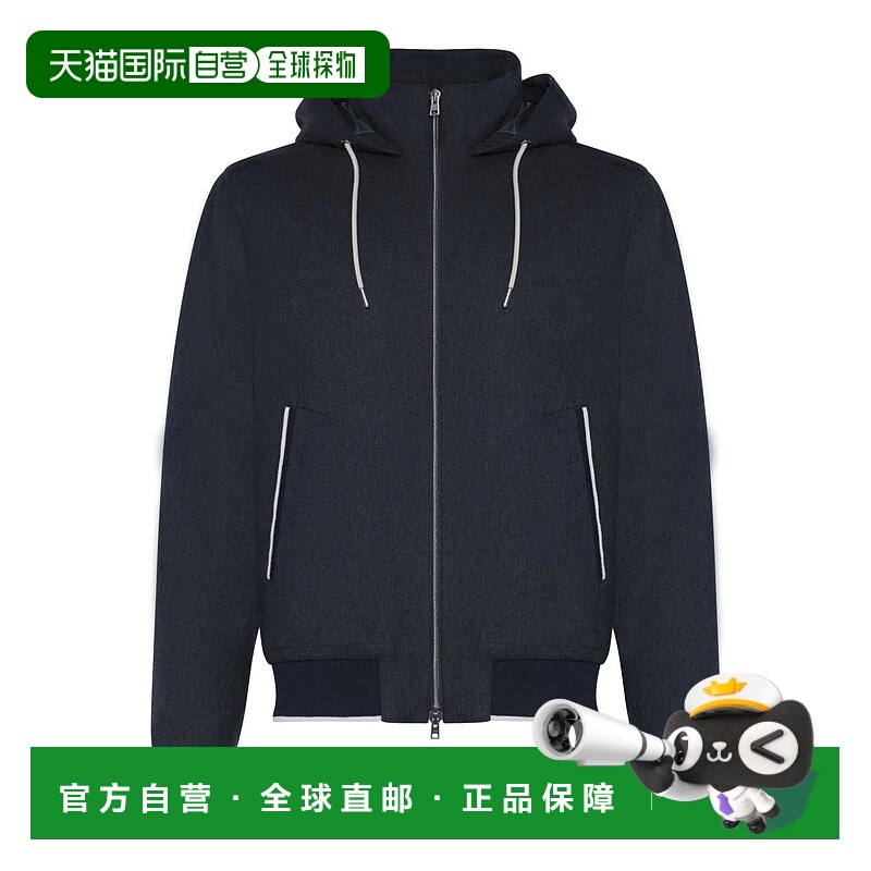1h可退 香港直邮HERNO 男士夹克 GI00095UR380879200 AW2025 蓝色