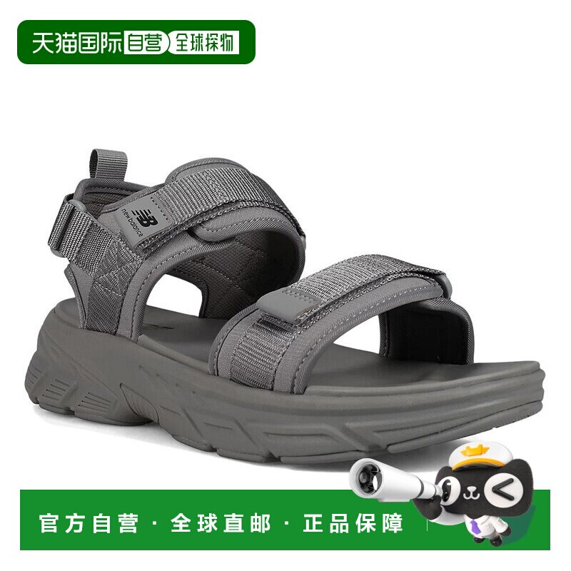 日本直邮New Balance NB 750v2 舒适贴合 沙滩凉鞋 男款 灰色厚底图片
