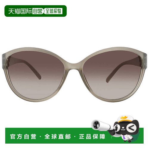 自营Nine West NW 23 461 TAN Smoke Cat Eye Ladies Sunglasses