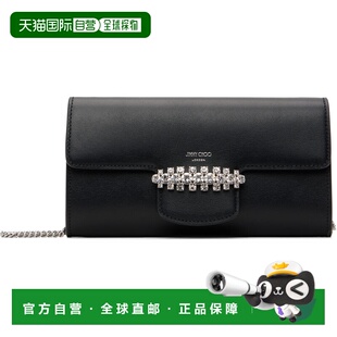 1h可退 香港直邮Jimmy Choo 周仰杰 女士 黑色 Bing Wallet Chain
