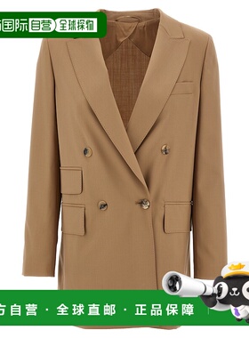 1h可退 香港直邮MAX MARA 女士西服 NEBBIE002 AW2024 驼色 'Nebb
