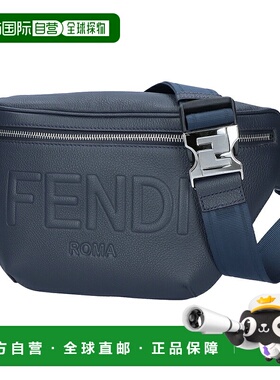 日本直邮Fendi 腰包 7VA562 AMAC F082Q 深蓝色+PALLADIO