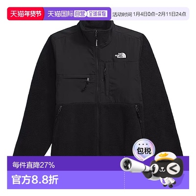 香港直邮北面THE NORTH FACE DENALI 男款拉链立领防风夹克 黑色