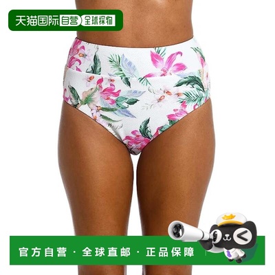 自营Women's La Blanca Mystic Palms Bikini Bottom White Tropi