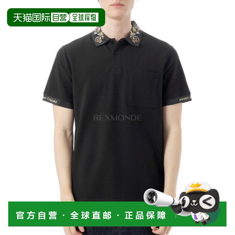 韩国直邮VERSACE 轮廓巴洛克 Polo 衫 (78GAGT04 CJ01T G89) 短袖