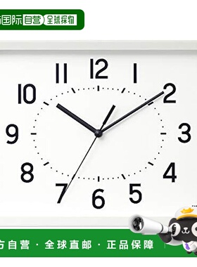 日本直邮【日本直邮】RHYTHM 挂钟 8MG815SR03 白色 A4 尺寸 台钟